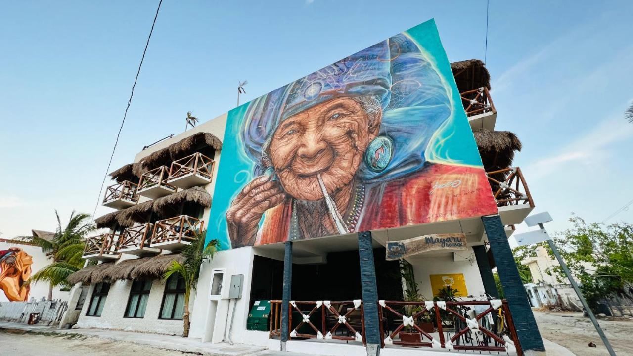 Hotel Mayari Holbox Ilha Holbox Exterior foto Mural in Tulum